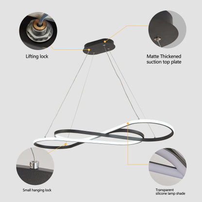 39" Modern LED Pendant Light