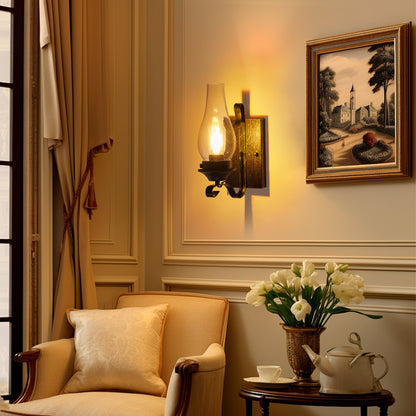 Rustic Farmhouse Wall Sconce Set – Vintage Charm &amp; Versatile Lighting
