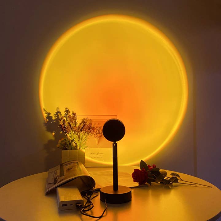 Color Changing Sunset Projector Table Lamp