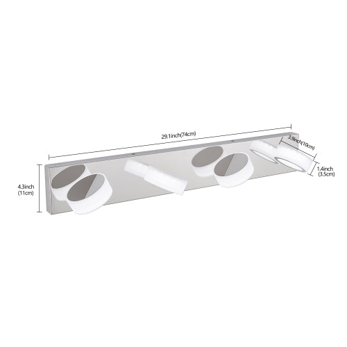 29" Modern 4-Light LED Vanity Light