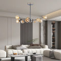 28" Modern Crystal Chandelier -Sophisticated Brilliance &amp; Contemporary Elegance