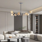 28" Modern Crystal Chandelier -Sophisticated Brilliance &amp; Contemporary Elegance
