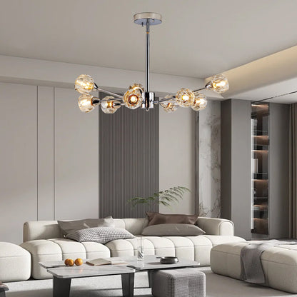 28" Modern Crystal Chandelier -Sophisticated Brilliance &amp; Contemporary Elegance