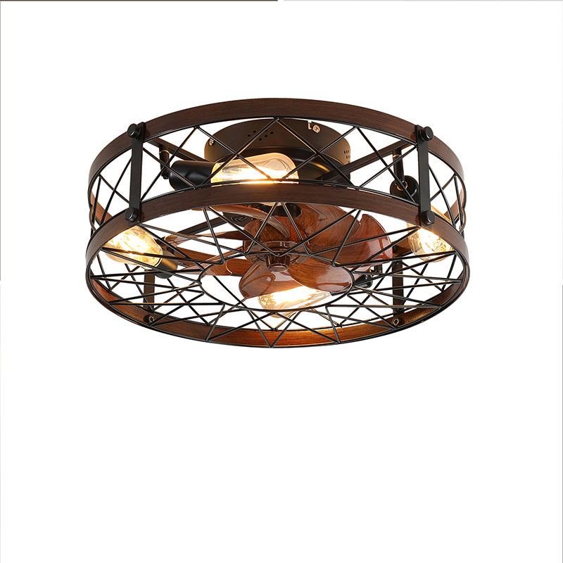 20-Inch Caged Ceiling Fan with Light
