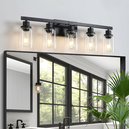 Modern Black  Bathroom Vanity Light Fixture (No Bulbs)