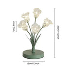 Crystal Bell Orchid Table Lamp