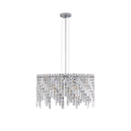 Luxurious Silver Crystal Chandelier -Timeless Elegance &amp; Modern Glamour