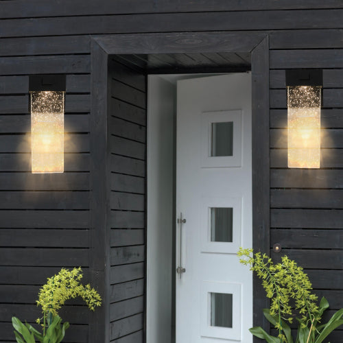 2-Pack Outdoor LED Wall Sconce -Modern Design &amp; Weatherproof Durability