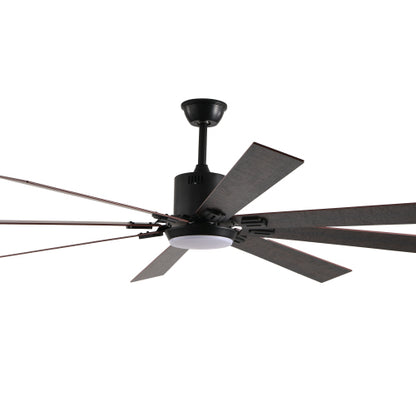 72" Walnut LED Ceiling Fan
