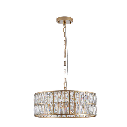 Modern Crystal Drum Chandelier – Timeless Elegance &amp; Radiant Glow