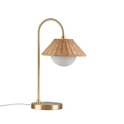 Rattan Weave Shade Table Lamp
