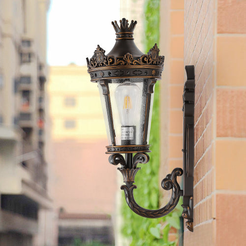 21"(H) Vintage Outdoor Wall Lantern (One piece&No bulb)