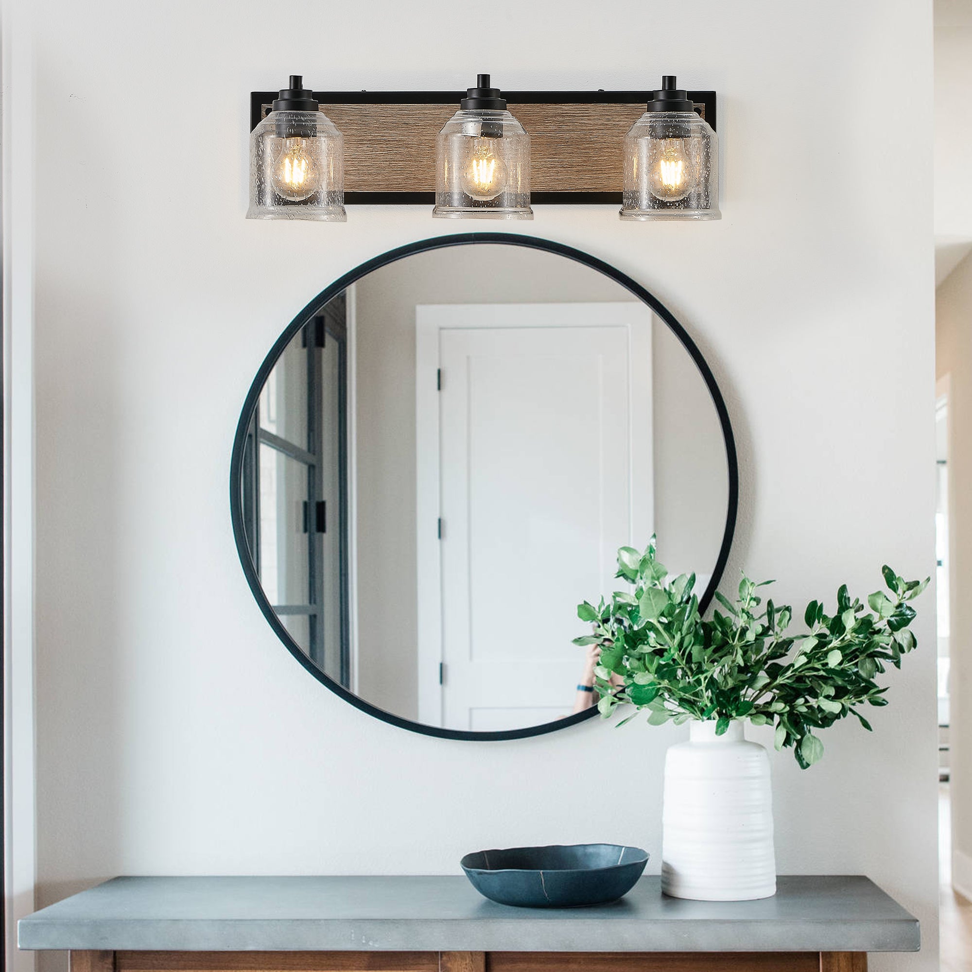 Farmhouse Vanity Light Fixture – Rustic Elegance &amp; Industrial Charm