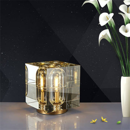 Crystal Led Desk Lamp, Cube Table Lamp