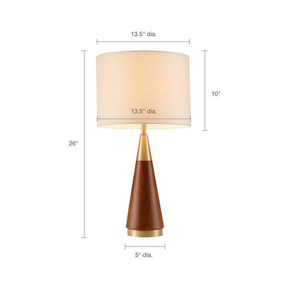 Mid Century Modern Gold Table Lamp