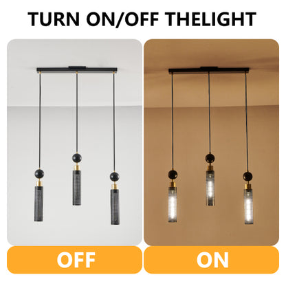 Modern Industrial Multi-Light Pendant Chandelier Light