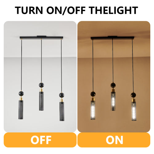 Modern Industrial Multi-Light Pendant Chandelier Light