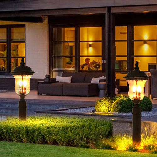 21"(H) Vintage Outdoor Lamp Post Light (One Piece & No Bulb)