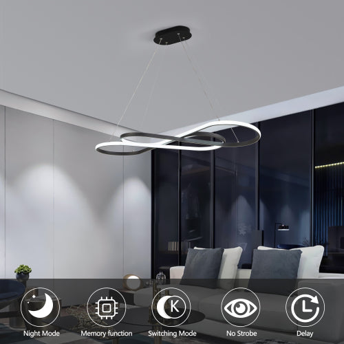 39" Modern LED Pendant Light
