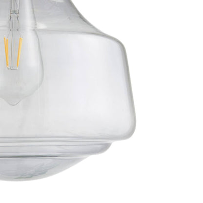 Bell Shaped Farmhouse Glass Pendant