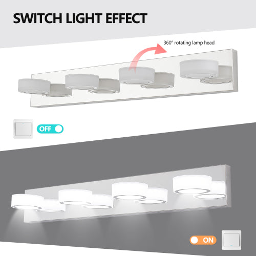 29" Modern 4-Light LED Vanity Light