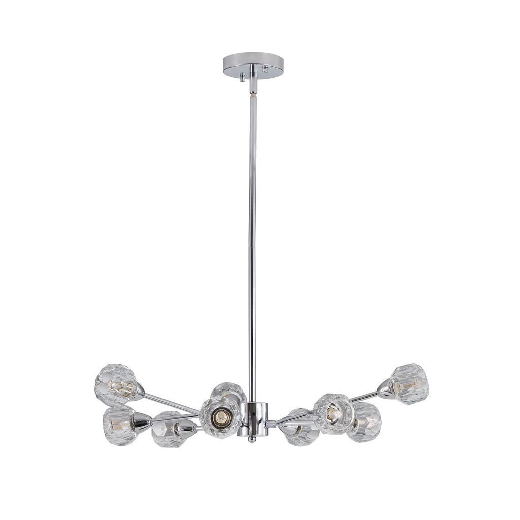 28" Modern Crystal Chandelier -Sophisticated Brilliance &amp; Contemporary Elegance