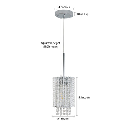 Lot de 3 lampes suspendues en cristal de luxe, lustre élégant avec finition dorée et design en perles en cascade (sans ampoules) 