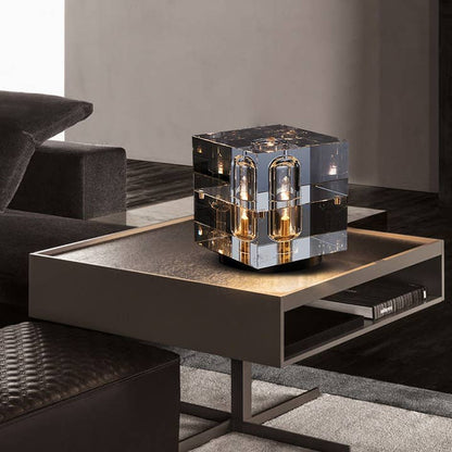 Crystal Led Desk Lamp, Cube Table Lamp