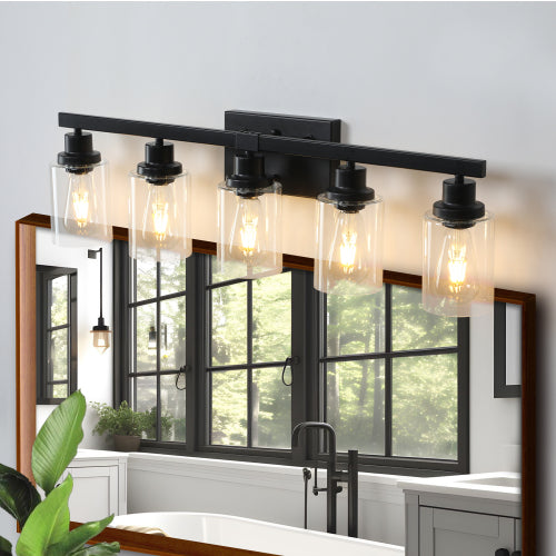 Modern Black  Bathroom Vanity Light Fixture (No Bulbs)