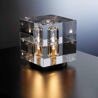 Crystal Led Desk Lamp, Cube Table Lamp