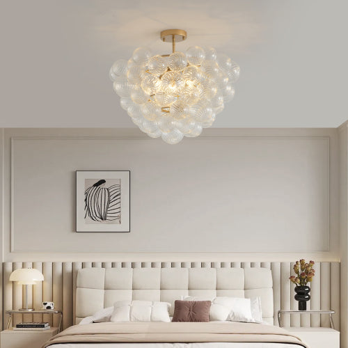 23.6-Inch Gold Ceiling Pendant Light (Non Adjustable Height, No Bulbs)