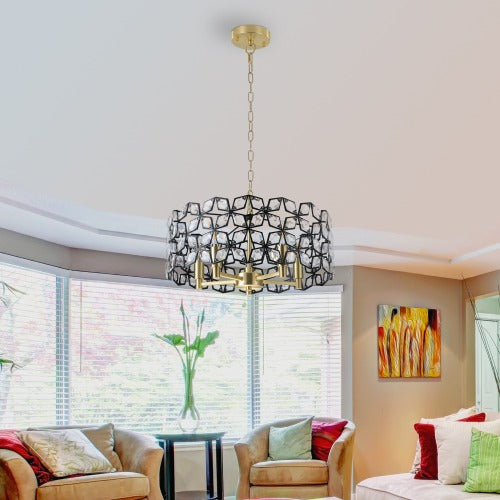 Modern Crystal Chandelier -Luxury Round Ceiling Light Fixture