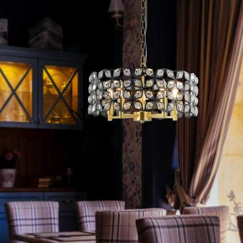 Modern Crystal Chandelier -Luxury Round Ceiling Light Fixture