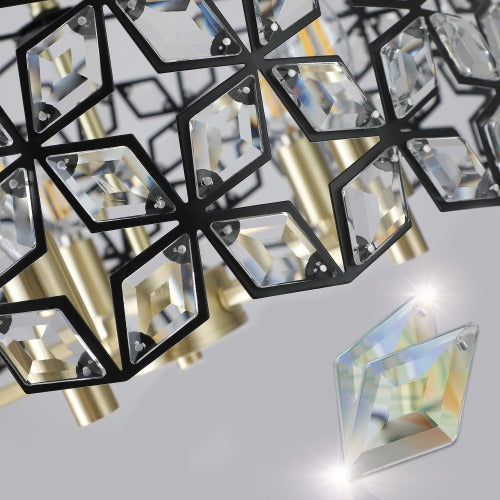 Modern Crystal Chandelier -Luxury Round Ceiling Light Fixture