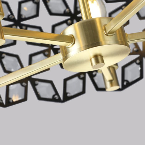 Modern Crystal Chandelier -Luxury Round Ceiling Light Fixture