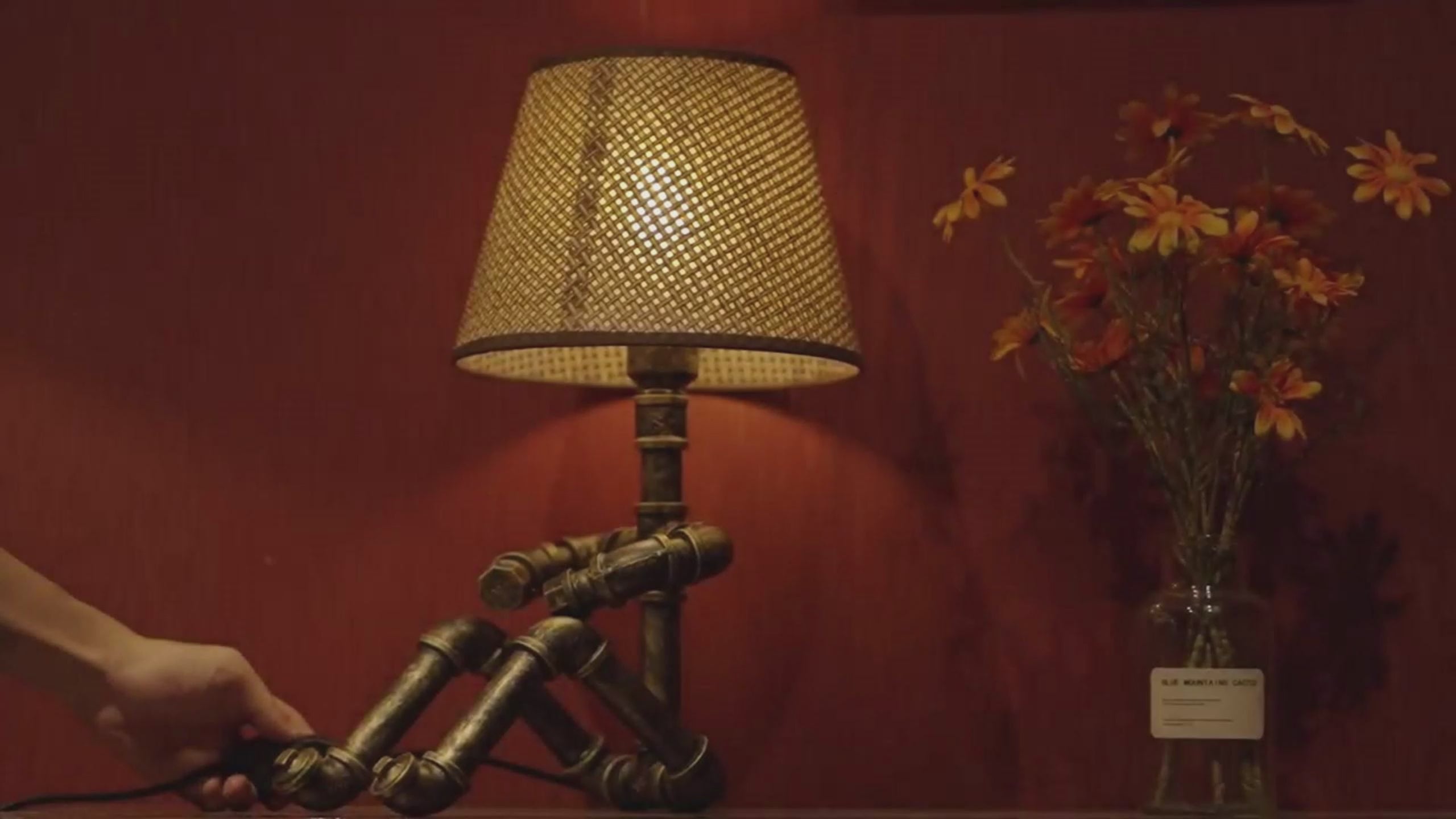 Lámpara de tubo ajustable vintage hecha a mano estilo steampunk Galaxy - Promoción navideña