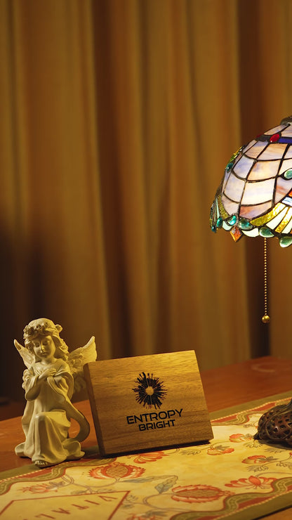 Lampe de table Tiffany Royal Blue Elegance