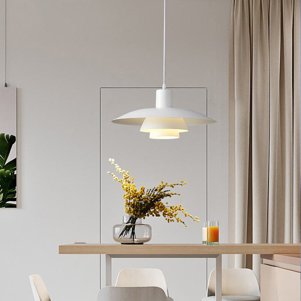CURATED — ribbed glass pendant